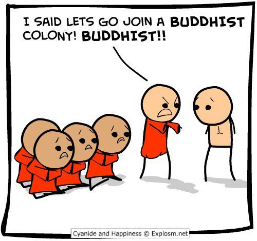 Buddhist-Nudist Humor